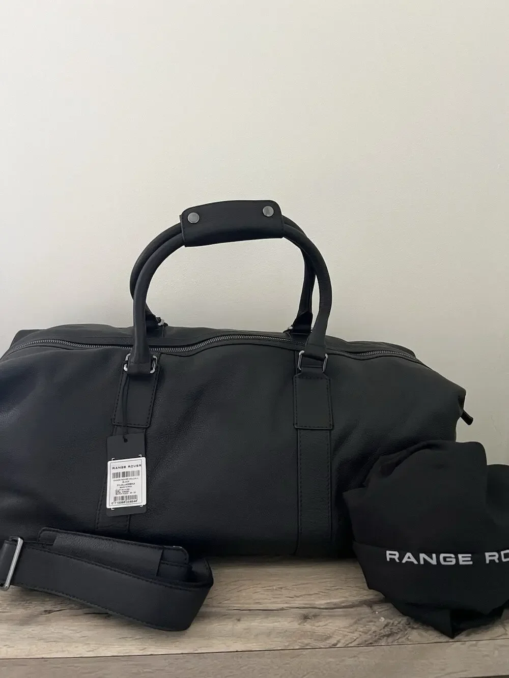Genuine Land Rover Range Rover Black Weekender Bag Holdall Duffle Bag NWT